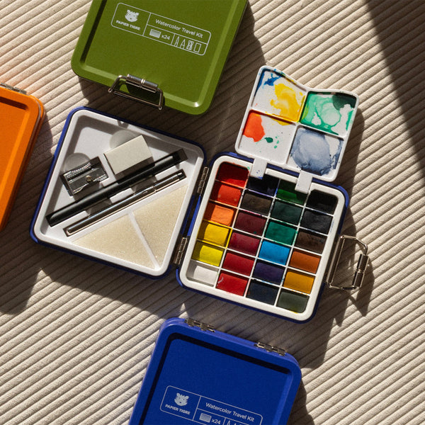Kit aquarelle de voyage olive