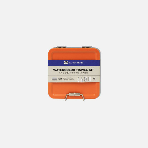 Kit aquarelle de voyage orange