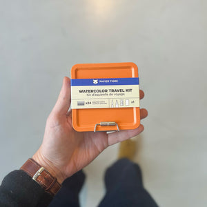 Kit aquarelle de voyage orange