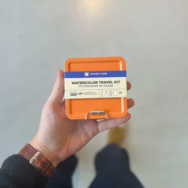 Kit aquarelle de voyage orange