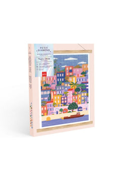 Kit de Diamond Painting 'Maisons Colorées' par Coralie Fau | LA PETITE ÉPICERIE