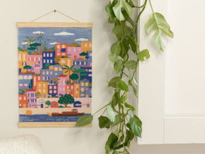 Kit de Diamond Painting 'Maisons Colorées' par Coralie Fau | LA PETITE ÉPICERIE