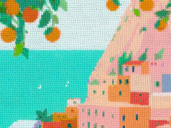 Kit de Diamond Painting 'Positano' par Petra Lidze | LA PETITE ÉPICERIE
