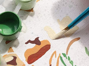 Kit peinture au numéro Petit Pinceau 'Boulangeries Parisiennes' | LA PETITE ÉPICERIE