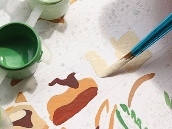 Kit peinture au numéro Petit Pinceau 'Boulangeries Parisiennes' | LA PETITE ÉPICERIE