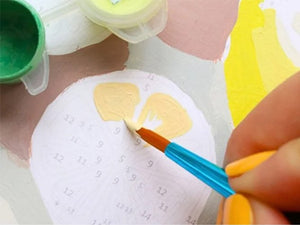 Kit peinture au numéro Petit Pinceau 'Citrons de Menton' | LA PETITE ÉPICERIE