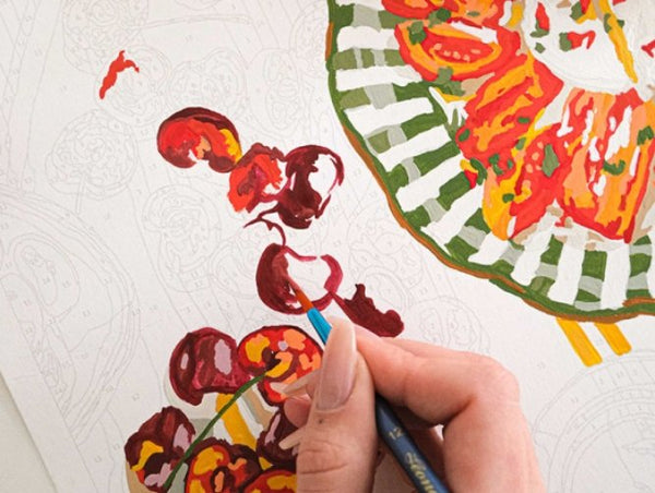 Kit peinture au numéro Petit Pinceau 'La Dolce Vita' | LA PETITE ÉPICERIE