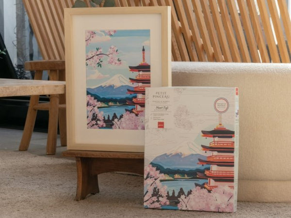 Kit peinture au numéro Petit Pinceau 'Mont Fuji' | LA PETITE ÉPICERIE