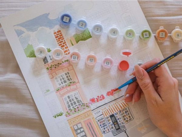 Kit peinture au numéro Petit Pinceau 'Notting Hill' | LA PETITE ÉPICERIE