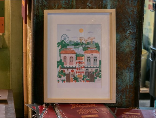 Kit peinture au numéro Petit Pinceau 'Singapore' | LA PETITE ÉPICERIE