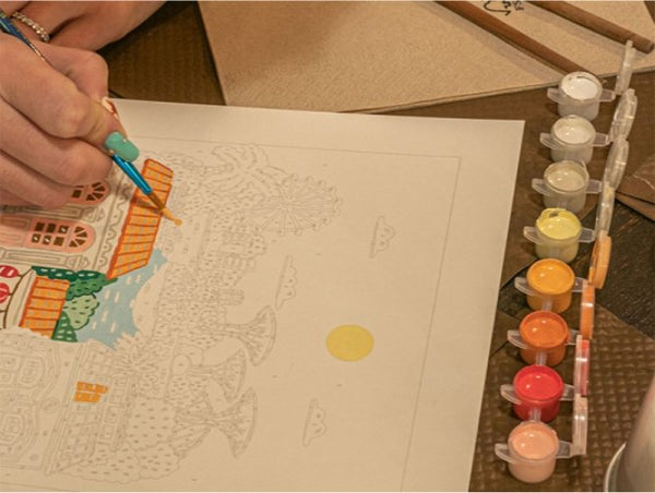 Kit peinture au numéro Petit Pinceau 'Singapore' | LA PETITE ÉPICERIE