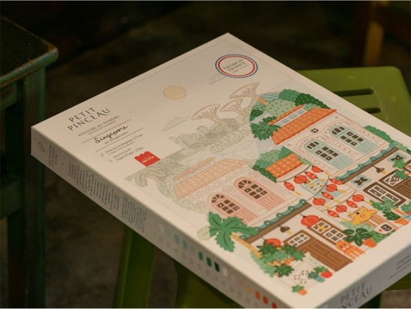 Kit peinture au numéro Petit Pinceau 'Singapore' | LA PETITE ÉPICERIE