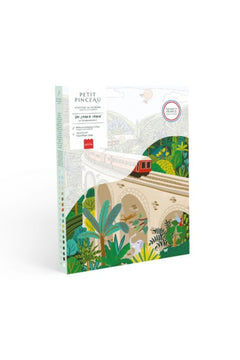 Kit peinture au numéro Petit Pinceau 'Sri-Lanka Train' | LA PETITE ÉPICERIE
