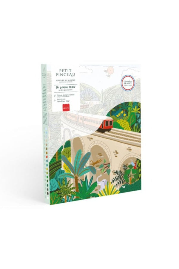 Kit peinture au numéro Petit Pinceau 'Sri-Lanka Train' | LA PETITE ÉPICERIE