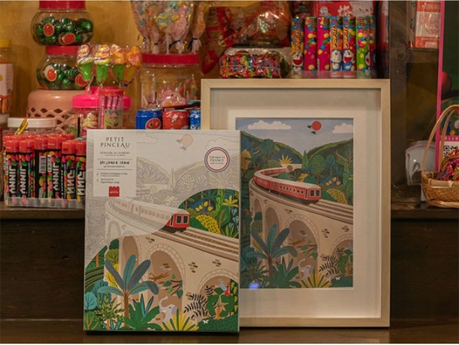 Kit peinture au numéro Petit Pinceau 'Sri-Lanka Train' | LA PETITE ÉPICERIE