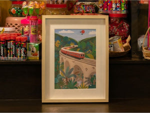 Kit peinture au numéro Petit Pinceau 'Sri-Lanka Train' | LA PETITE ÉPICERIE