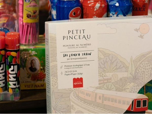Kit peinture au numéro Petit Pinceau 'Sri-Lanka Train' | LA PETITE ÉPICERIE