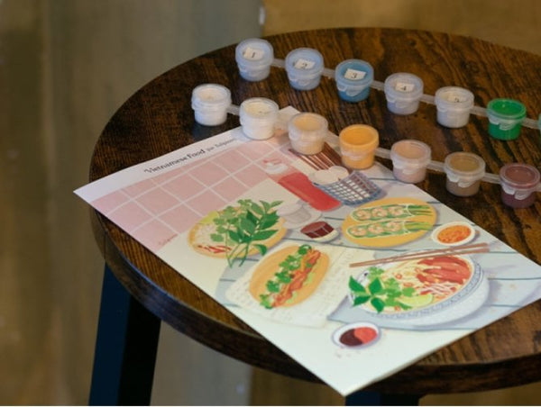 Kit peinture au numéro Petit Pinceau 'Vietnamese Food' | LA PETITE ÉPICERIE