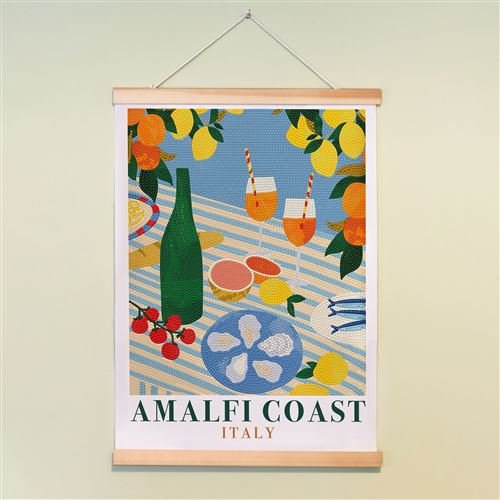 Kit de Diamond Painting 'Amalfi Coast' par Emily Kopcik | LA PETITE ÉPICERIE