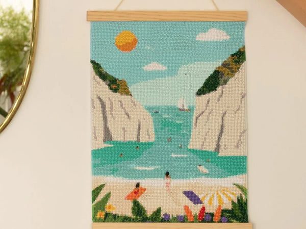Kit de Diamond Painting 'Stiniva Beach' par Maja Tomljanovic | LA PETITE ÉPICERIE