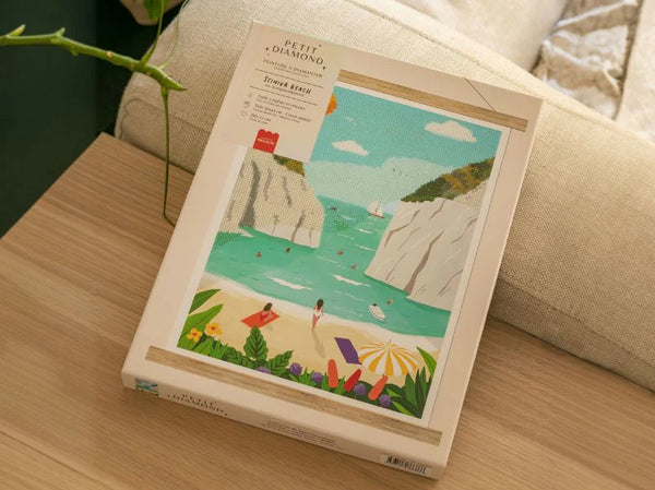 Kit de Diamond Painting 'Stiniva Beach' par Maja Tomljanovic | LA PETITE ÉPICERIE