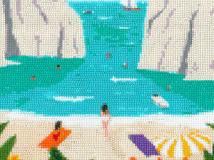 Kit de Diamond Painting 'Stiniva Beach' par Maja Tomljanovic | LA PETITE ÉPICERIE