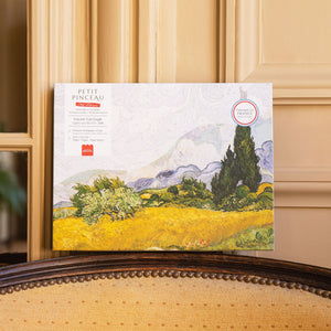 Kit peinture au numéro Petit Pinceau 'Cyprès aux blés d’or' par Vincent Van Gogh | LA PETITE ÉPICERIE