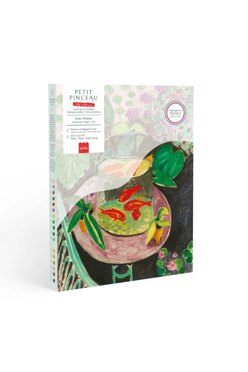 Kit peinture au numéro Petit Pinceau 'Les poissons rouges' par Henri Matisse | LA PETITE ÉPICERIE