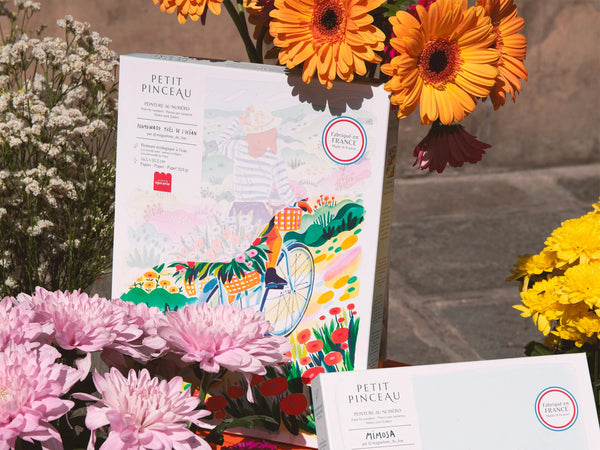Kit de peinture au numéro 'Promenade près de l'océan' par Maguelone du Fou | LA PETITE EPICERIE