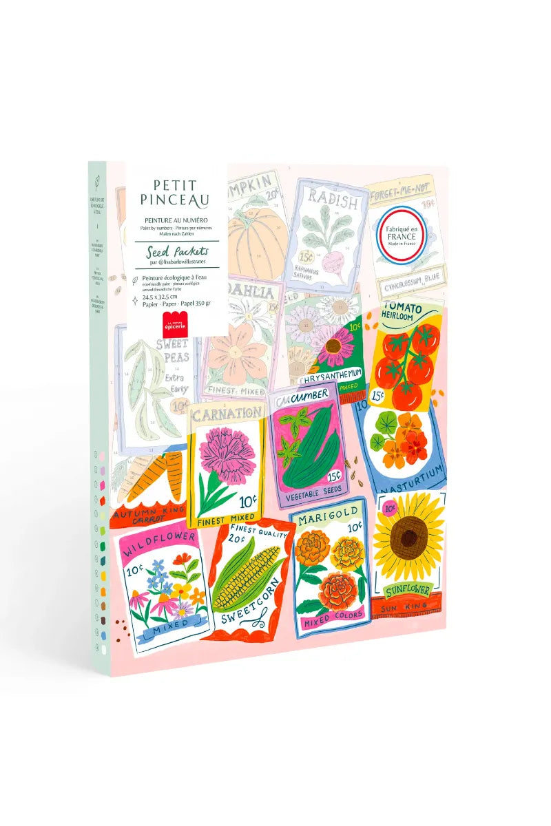 Kit de peinture au numéro 'Seed Packets' par Lisa Barlow Illustrates | LA PETITE EPICERIE