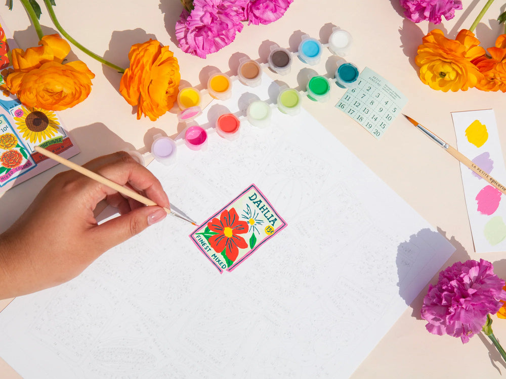 Kit de peinture au numéro 'Seed Packets' par Lisa Barlow Illustrates | LA PETITE EPICERIE