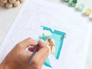 Kit peinture au numéro Petit Pinceau 'Daydreaming' | LA PETITE ÉPICERIE