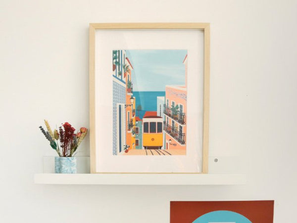 Kit peinture  au numéro Petit Pinceau 'Lisbon Tram' | LA PETITE ÉPICERIE
