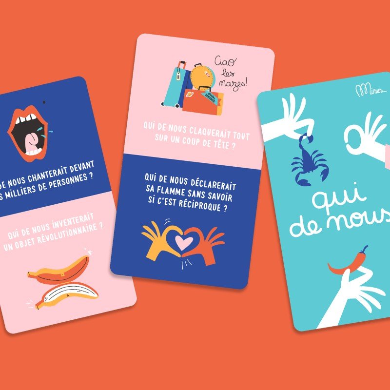 Kit de questions 'Qui de nous...' | MINUS ÉDITIONS
