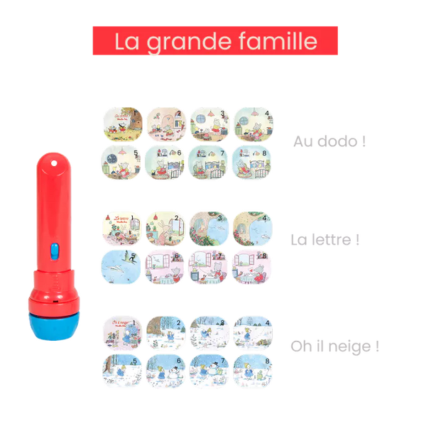 Lampe à histoires 'La grande famille' | MOULIN ROTY