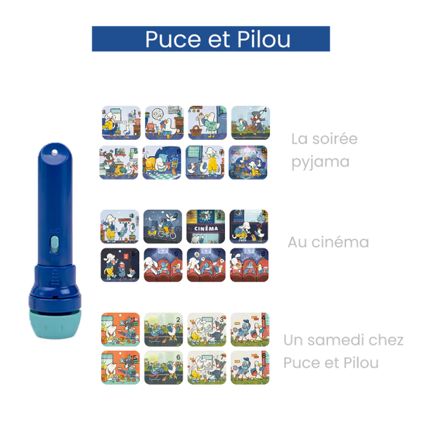 Lampe à histoires 'Puce et Pilou' | MOULIN ROTY