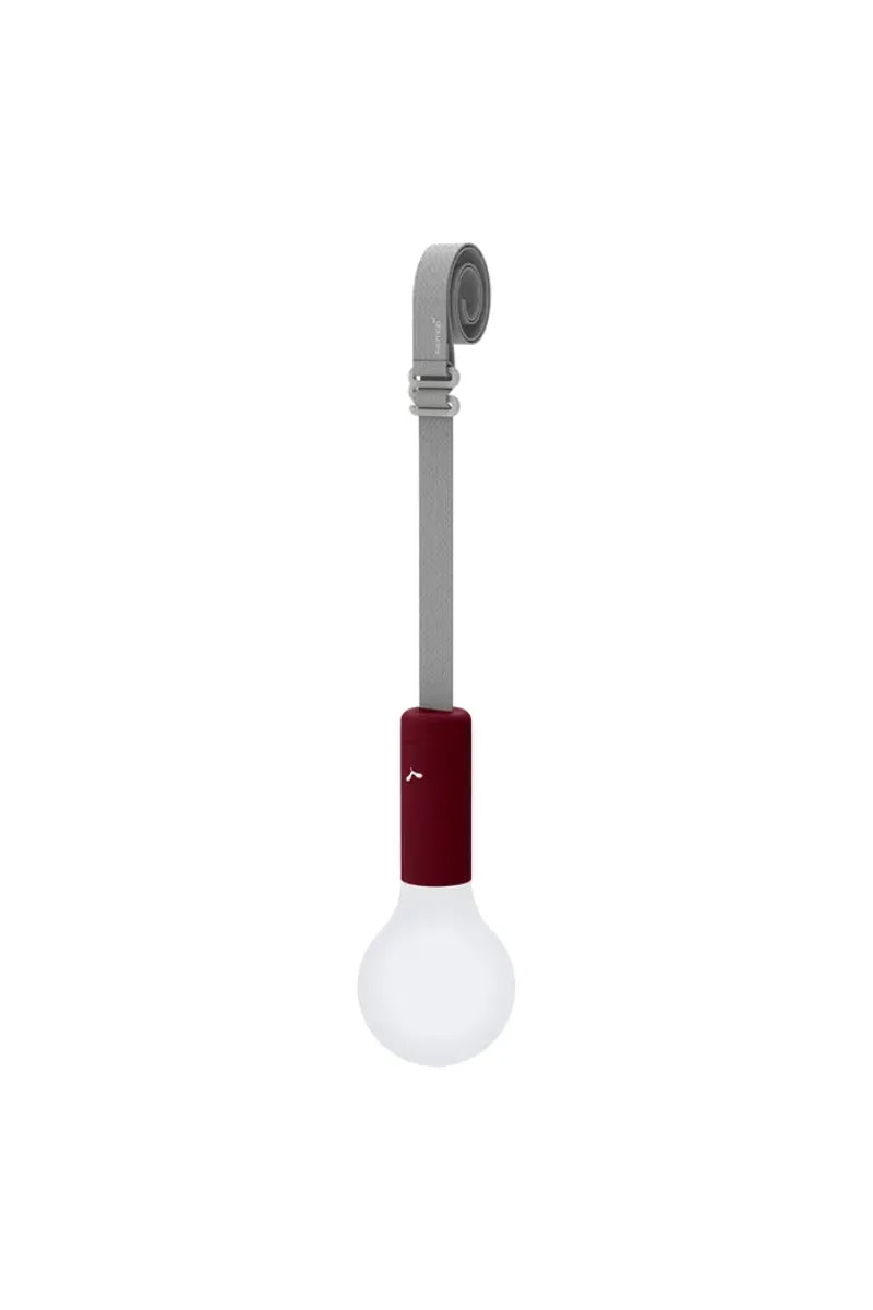 Lampe ‘APLÔ' Cerise noire & sangle de suspension | FERMOB