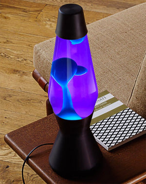 Lampe à lave 'Astro' Noir mat Violet-Turquoise | MATHMOS