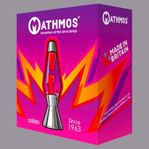 Lampe à lave 'Astro' Noir mat Violet-Orange | MATHMOS