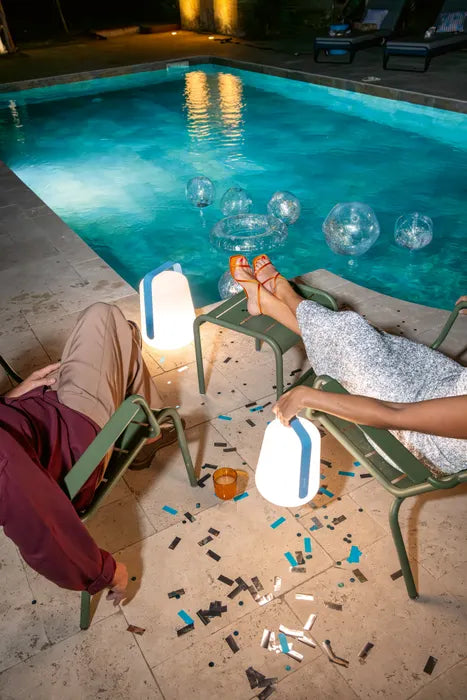 Lampe 'BALAD²' 25cm Bleu maya | FERMOB