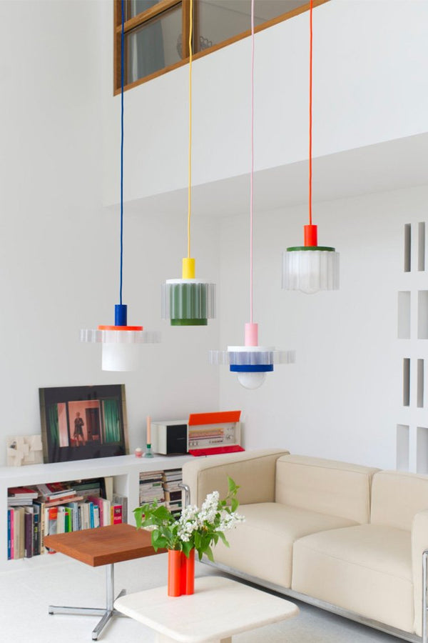 Lampe 'Gigi' n°1 Câble Bleu | WARREN & LAETITIA