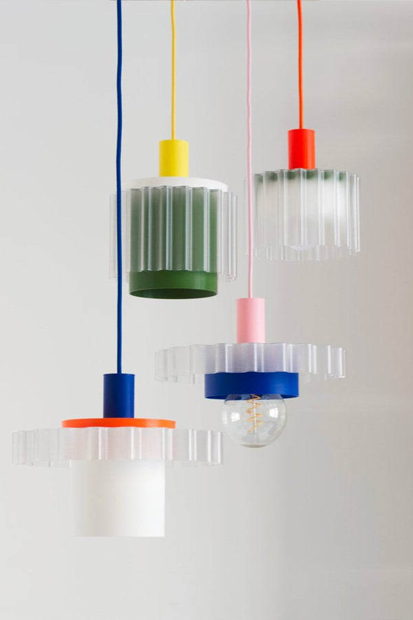 Lampe 'Gigi' n°1 Câble Bleu | WARREN & LAETITIA