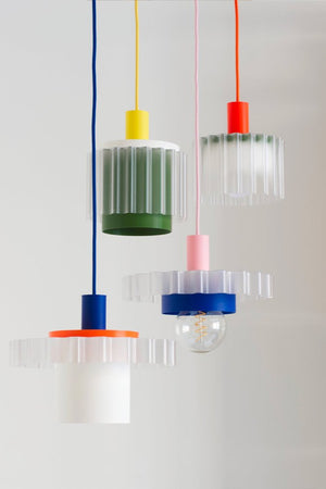 Lampe 'Gigi' n°4 Câble Bleu ciel | WARREN & LAETITIA