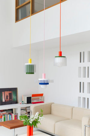 Lampe 'Gigi' n°2 Câble Orange | WARREN & LAETITIA