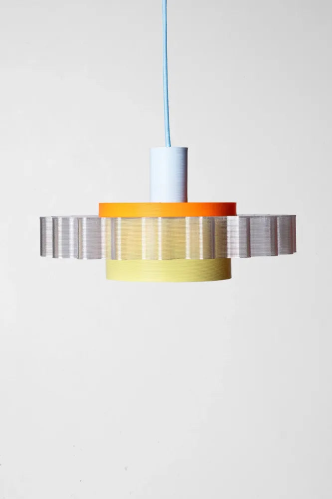 Lampe 'Gigi' n°3 Câble Bleu ciel | WARREN & LAETITIA