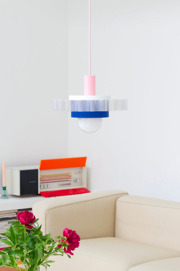 Lampe 'Gigi' n°3 Câble Rose | WARREN & LAETITIA