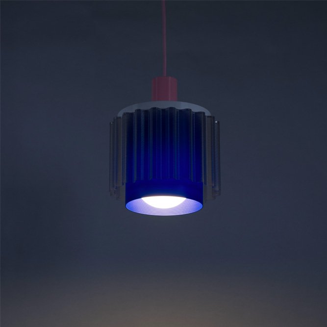 Lampe 'Gigi' n°4 Câble Rose | WARREN & LAETITIA