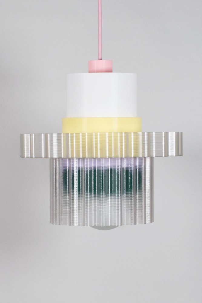 Lampe 'Gigi' n°5 Câble Rose | WARREN & LAETITIA