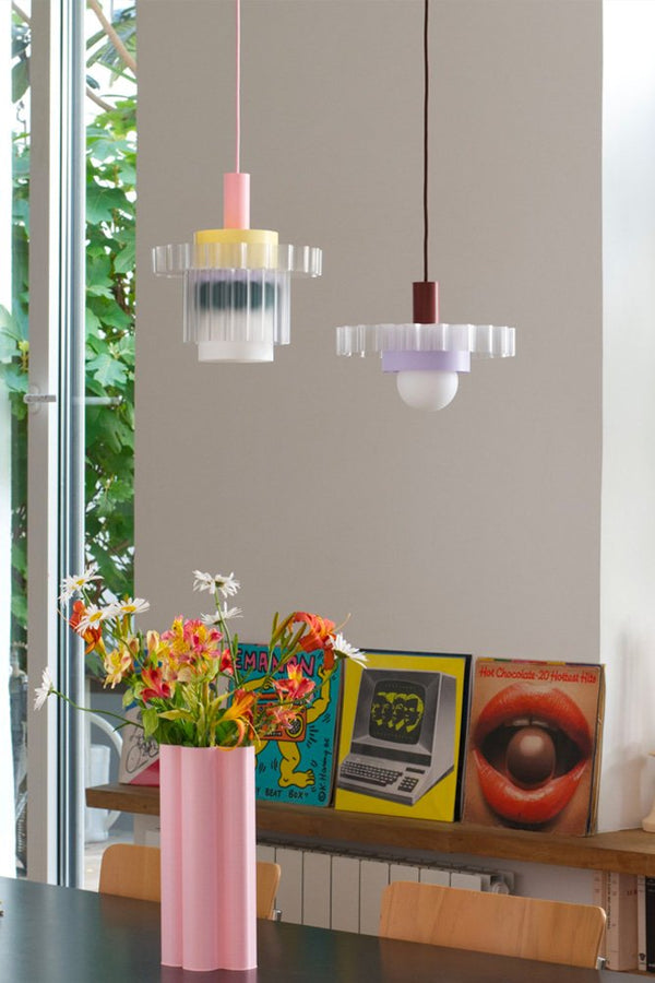 Lampe 'Gigi' n°5 Câble Rose | WARREN & LAETITIA
