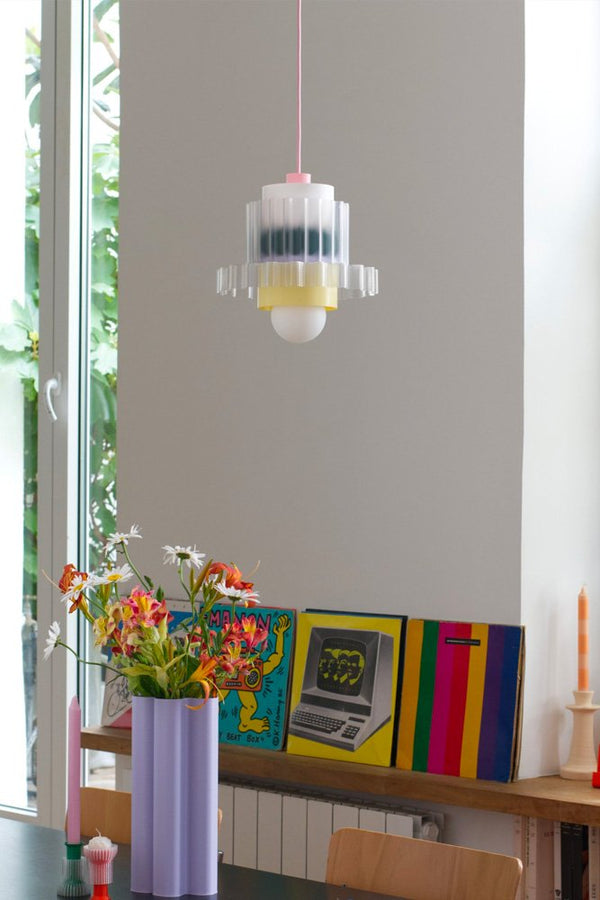 Lampe 'Gigi' n°5 Câble Rose | WARREN & LAETITIA